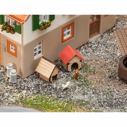 FALLER 180309, HO (1:87), Red, Wood