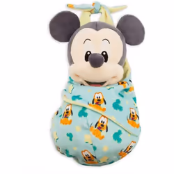 DS Disney Store Original Plush Mickey Mouse Baby in Headband Disney