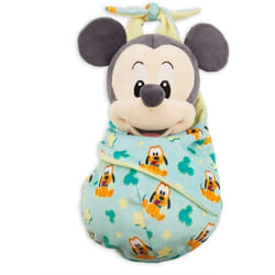 DS Disney Store Original Plush Mickey Mouse Baby in Headband Disney