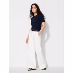 Uniqlo Japan Wide Trouser Jeans - 69 NAVY/XXL
