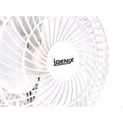 Igenix DF0006 Clip on Desk Fan, 6 Inch, 2 Speed, Quiet Operation, Ideal for Home and Office Use, Portable Clip Fan, White
