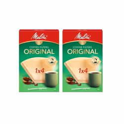 Melitta 13316152 Pack Original Size 1x4, 80, Filter Coffee Makers, Brown, Paper