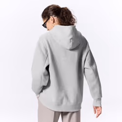 Gu By Uniqlo Heavyweight Sweat Oversized Hoodie - 09 BLACK/3XL