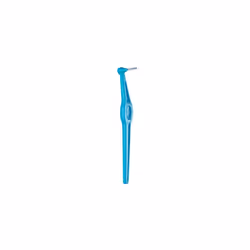 TePe Angle Blue Interdental Brushes (0.6mm - Size 3) / Easy and simple interspace cleaning with long handle and angled neck / 2 x 6 brushes