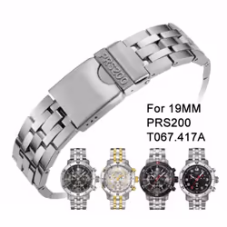 19mm PRS200 Series T067417A T067417 Series Watch band Watch Parts male strip Solid Stainless steel bracelet strap Watch band ...