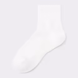 Gu By Uniqlo Rib Pile Ankle Socks - 03 GRAY/ONE SIZE