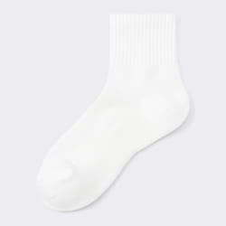 Gu By Uniqlo Rib Pile Ankle Socks - 01 OFF WHITE/ONE SIZE