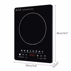 2200W Induction Cooker Smart Electric Oven Plate Creative Precise Control Cookers Hob Cooktop Cooking plate Hot pot 2200W Tea ...