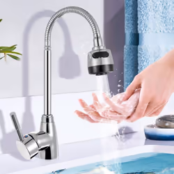 360 Rotatable Pull Out Solid Brass Kitchen Spray Basin Faucet Mixer Tap Spout Single Handle Sink Adjustable Spout Deck Mounted