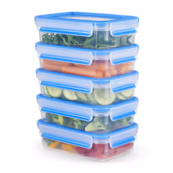 Tefal MasterSeal N10307, Box, Rectangular, 0.8 L, Blue, Transparent, Germany, 138 mm
