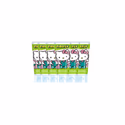 Hello Kitty Kids Striped Strawberry Gel Fluoride Toothpaste 6 x 75ml