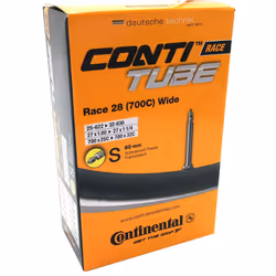 Continental Race 28 700 x 25-32c Bike Inner Tubes with Presta 60mm Valve (Set of 5),Black & Muc-Off 904US Nano-Tech Bike Cleaner, 1 Litre - Fast-Actio