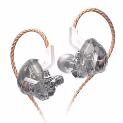 KZ EDX Hifi Earphones Dynamic Stereo Bass Earbuds Fashion In Ear Sport Headphones Noise Cancelling Headset. - black