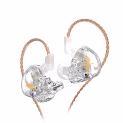 KZ EDX Hifi Earphones Dynamic Stereo Bass Earbuds Fashion In Ear Sport Headphones Noise Cancelling Headset. - white