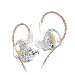 KZ EDX Hifi Earphones Dynamic Stereo Bass Earbuds Fashion In Ear Sport Headphones Noise Cancelling Headset. - white