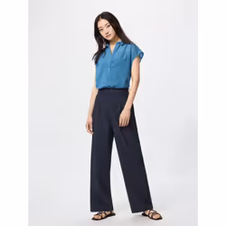 Uniqlo Japan Tuck Wide Pants One Tuck Long Length 76cm - 69 NAVY/S