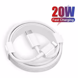 EU Plug USB-C Power Adapter Fast Charging PD Cable 20W PD Charger Cable for iPhone 13 12 11 Pro Max X XR XS Max 8 Plus 12 13 - 1m Cable and EU Charger