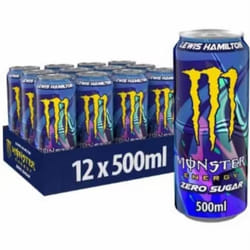 Wholesale Drinks, Bulk Cases of Soft Drinks, Monster, Fanta, Coke, Pepsi and More Beverage - Lewis Hamilton 12 Pack