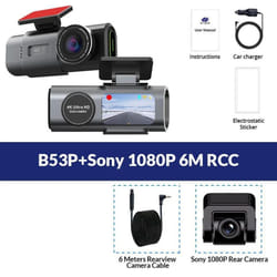 New Dual Lens 4K Driving Recorder Mini Camera GPS Wifi 24-Hour Parking with 1080P Rear View Camera Night Vision Black Box Car on-boar - 4K Dashcam 32G