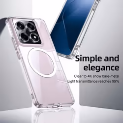 Magnetic for Magsafe Wireless Charging Case for Xiaomi 14T Pro Mi 14T 14 T Pro Shockproof Matte Acrylic Bumper Cover for X - white, For Xiaomi 13T Pro