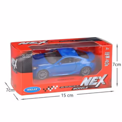 1/36 Subaru Brz Super Sport Toy Car Model Welly Diecast Metal Vehicle Miniature Collection Pull Back Gift For Children Boys K ...