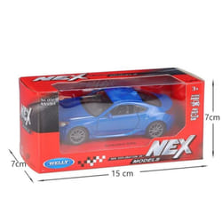 1/36 Subaru Brz Super Sport Toy Car Model Welly Diecast Metal Vehicle Miniature Collection Pull Back Gift For Children Boys Kid - blue
