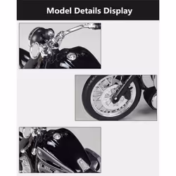 WELLY 1/12 BMW R18 2020 Alloy Motorcycle Model Simulation Diecasts Metal Toy Street Racing Motorcycle Model Collection Kids Gift - black