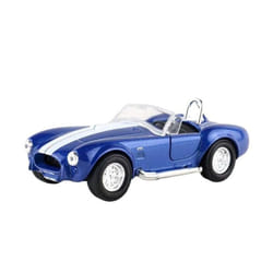 WELLY 1/36 1965 Shelby Cobra 427 S/C Alloy Car Model Diecast Metal Classic Retro Car Vehicle Model High Simulation Kids Toy Gift - blue