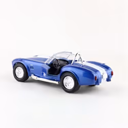 WELLY 1/36 1965 Shelby Cobra 427 S/C Alloy Car Model Diecast Metal Classic Retro Car Vehicle Model High Simulation Kids Toy Gift - blue