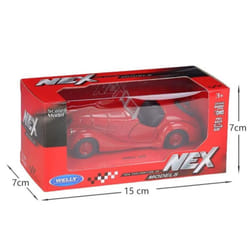 1/36 BMW 328 Retro Toy Car Model Welly Diecast Metal Alloy Vehicle Miniature Classical Collection Gift for Children Boys - red