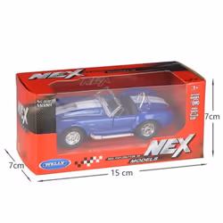 1/36 Ford Shelby Cobra 427 S/C Retro Toy Car Model WELLY Diecast Vehicle Miniature Pull Back Classical Collection Gift For Ki ...
