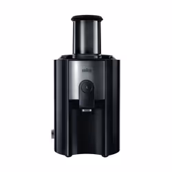 Braun Multiquick 5 juicer J 500, Black, Silver, 2 L, 1.25 L, 7.5 cm, Plastic, Stainless steel, 900 W