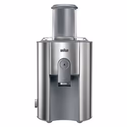Braun Multiquick 7 juicer J 700, Centrifugal juicer, Stainless steel, 2 L, 1.25 L, 7.5 cm, Stainless steel