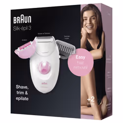 Braun Silk-épil 3 3270 20 tweezers White, Rose - Additional view 7