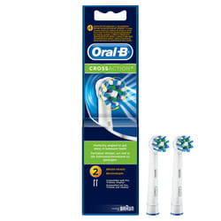 Oral-B CrossAction Brush Heads 2 pc(s) Blue, White