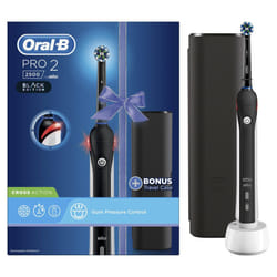 Oral-B Pro 2500 Electric Rechargeable Toothbrush Powered by Braun - Black - Ships with a UK 2 pin plug