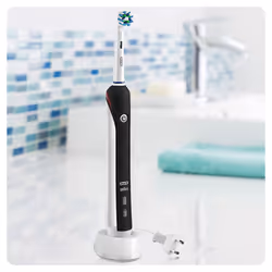 Oral-B Pro 2500 Electric Rechargeable Toothbrush Powered by Braun - Black - Ships with a UK 2 pin plug