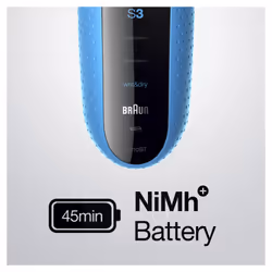 Braun Series 3 Shave&Style 3010BT Foil shaver Trimmer Black, Blue - Additional view 5