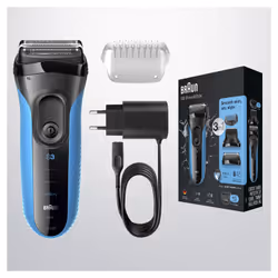 Braun Series 3 Shave&Style 3010BT Foil shaver Trimmer Black, Blue - Additional view 6