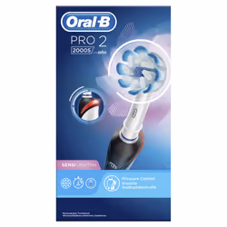 Oral-B PRO 2 2000S Sensi Ultrathin Adult Rotating-oscillating toothbrush Black, White
