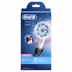 Oral-B PRO 2 2000S Sensi Ultrathin Adult Rotating-oscillating toothbrush Black, White - Additional view 4