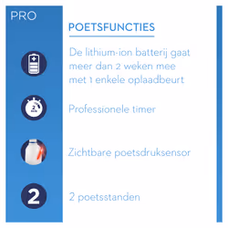 Oral-B PRO 2 2000S Sensi Ultrathin Adult Rotating-oscillating toothbrush Black, White - Additional view 7