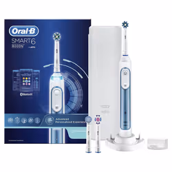Oral-B Smart 6 Electric Rechargeable Toothbrush Powered by Braun Â with New Li-Ion Battery (Ships with a UK 2 Pin Plug)
