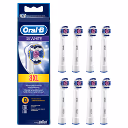 Oral-B 80301123 toothbrush head 8 pc(s) Blue, Purple, White