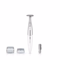 Braun Silk-épil FG 1100, Silver, White, Epilation, Precision, AAA, Alkaline, 1.5 V, 120 min