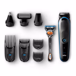 Braun Multigroomer 9-in-1 All-in-one trimmer MGK5080, Beard Trimmer & Hair Clipper, Body Groomer, Detail Trimmer, Washable, B ...