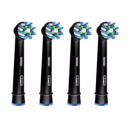 Oral-B CrossAction EB50-3+1CAB, 4 pc(s), Black, 3 month(s), CleanMaximiser, 6 yr(s), Germany