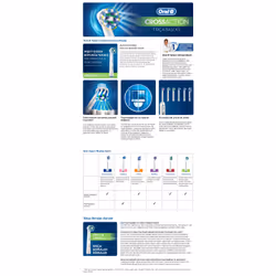 Oral-B CrossAction EB50-3+1CAB toothbrush head 4 pc(s) Black