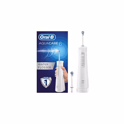 Oral-B Aquacare 6 Pro-Expert Water Flosser Cordless Irrigator, Featuring Oxyjet Technology and 6 Cleaning Modes, UK 2 Pin Plu ...