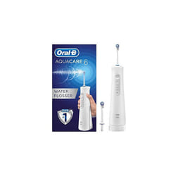 Oral-B Aquacare 6 Pro-Expert Water Flosser Cordless Irrigator, Featuring Oxyjet Technology and 6 Cleaning Modes, UK 2 Pin Plug